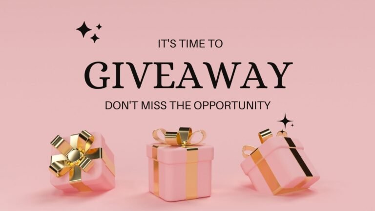 Read more about the article Giveaway alert